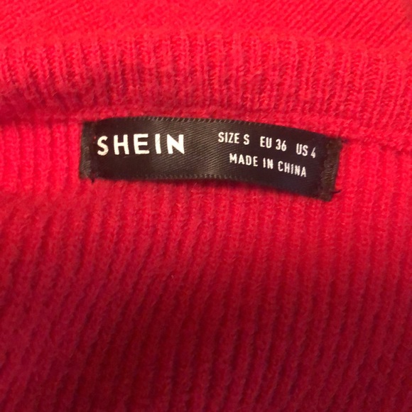 Pretty Red Shein Sweater size Small - Picture 7 of 8